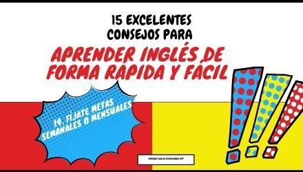 Fíjate metas semanales o mensuales